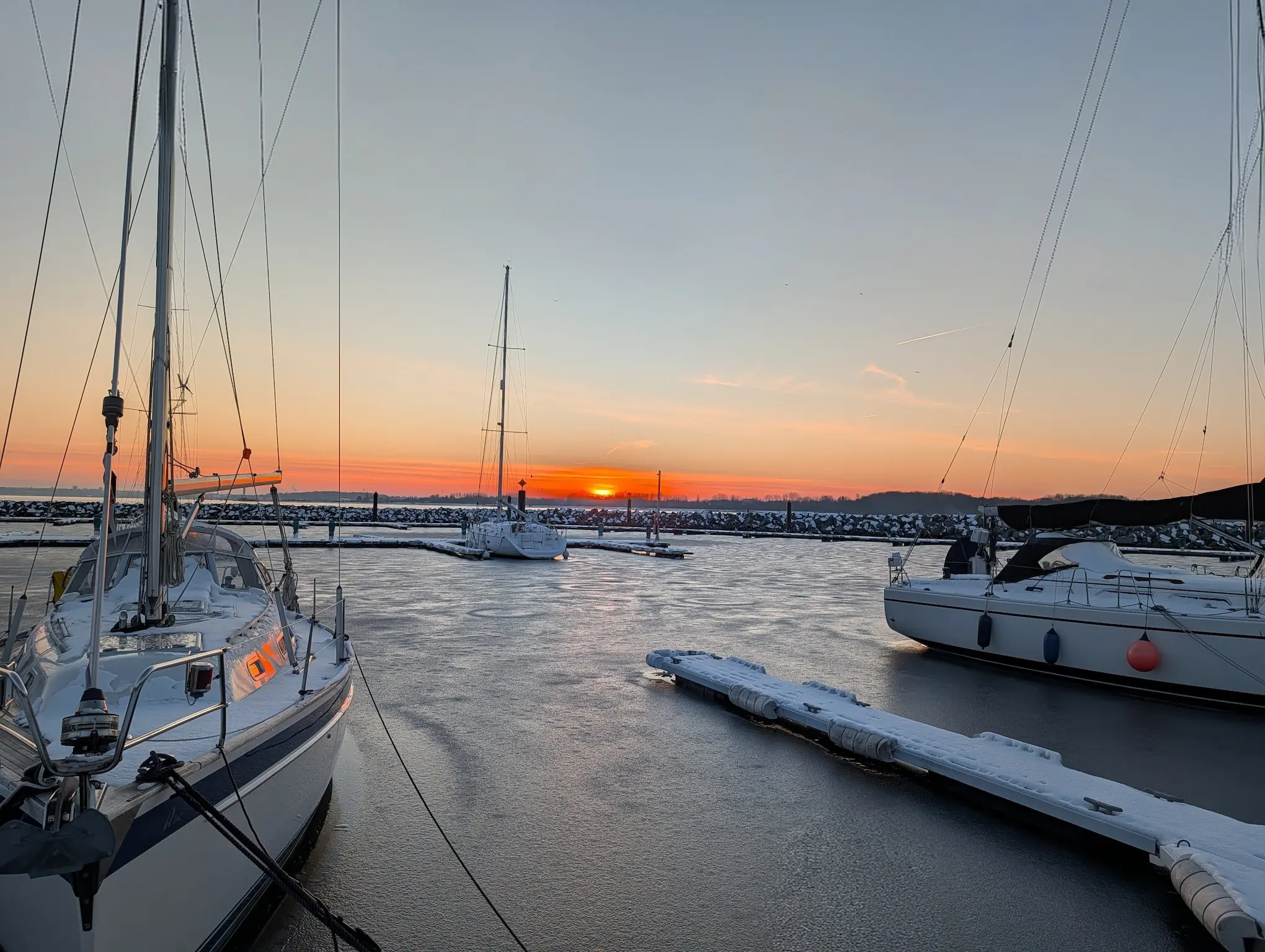 The Golden Hour Before the Thaw: Between Ice and Open Water